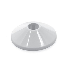 10 Set of Rosettes Heater Collars White 22 mm