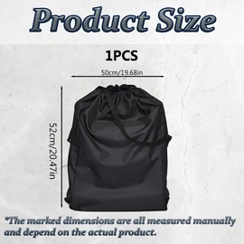 Stroller Bag for Airplane, Foldable Pram Bag for Airplane, 3Pcs Durable Stroller Travel Bag, 52 * 50Cm Portable Stroller Bag,Suitable for Use When Traveling Or Going Out (Black)