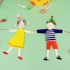 Pack of 2 School Child Garland Hand in Hand Hanging