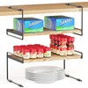 SpaceAid Cabinet Shelf Organizers 2 Pack, Kitchen Counter Organizer Rack