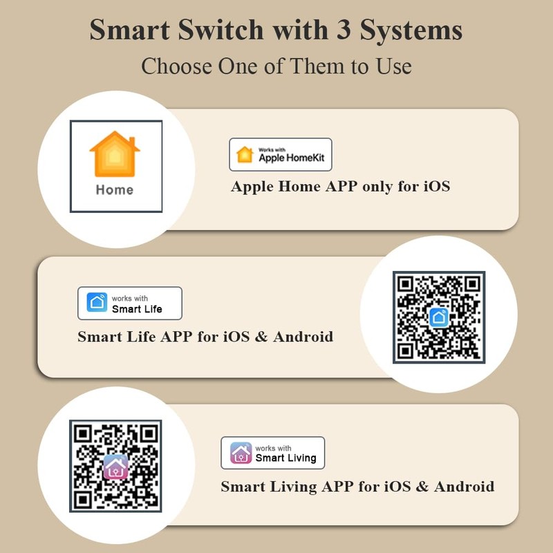 LANBON L8-HS4 LCD 4 Gang Smart Light Switch with Tuya