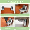 4 Pcs Folding Table Legs, 90 Degree Self Locking Foldable