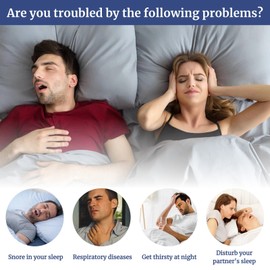 OWILIWO Airflow Jaw Strap, Adjustable & Breathable Anti Snoring Chin Strap, Effective Stop Snoring Solution Keep Mouth Closed, Veralabs Air Flow Jaw Strap for Women Men Sleeping (Black 1pcs)