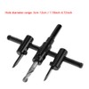 Adjustable Black Circle Hole Saw Drill Bit Set for Woodworking