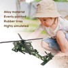 Diecast Metal Helicopter Model Sound Light Pullback Alloy Fighter Aircraft