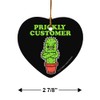 GRAPHICS & MORE Prickly Customer Cactus Funny Humor Heart-Shaped Porcelain