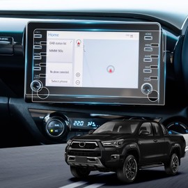 YEE PIN 2 Pieces Hilux 8 Inch Compatible with Toyota Hilux 2021-2023 Nano Film Navigation Hilux AN120/AN130 Protective Film GPS Screen Protector Navigation Film Protection Scratch-Resistant