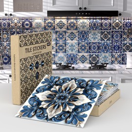 24- Peel and Sticker backsplash, a Variety of Pattern Combination Sticker Design can be DIY Home Decoration at Will