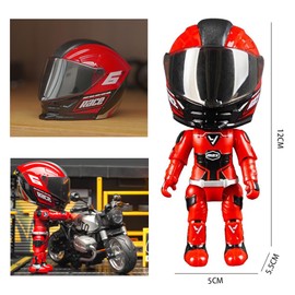 YGCHEN Motorcyclist Figures Transform Toy Motorcycle Helmets Deformed Toy Motorcycle Driver Action Figure Motorcycle Model Transformation Toy Children Gifts