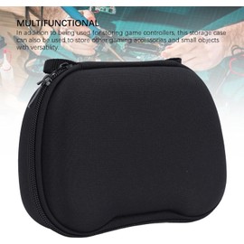 Estuche de Almacenamiento para Controlador de Juego para Controlador de Juego Serie X S, Bolsa de Transporte Dura Portátil con Bolsillos de Malla y Asa Suave, Diseño de (BLACK)