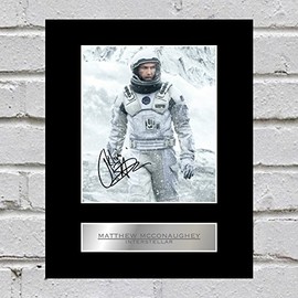 Matthew McConaughey Interstellar Signed Mounted Photo Display