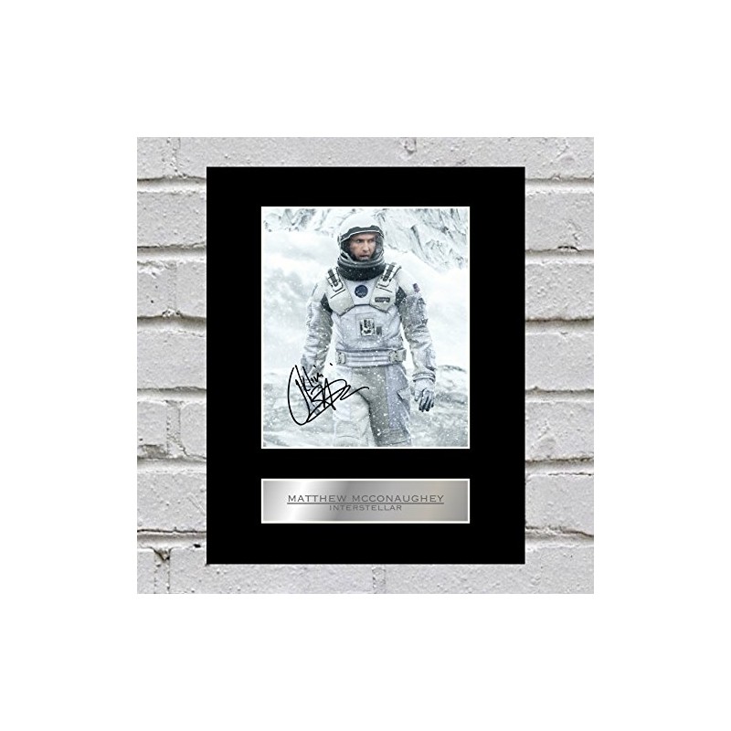 Matthew McConaughey Interstellar Signed Mounted Photo Display