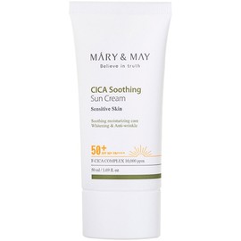 [Vegan Beauty] Marienmay Cica Soothing Sun Cream SPF50+ PA++++, 50ml, 1 piece / [비건뷰티] 마리엔메이 시카 수딩 선크림 SPF50+ PA++++, 50ml, 1개