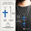 RTZN® Lapis Lazuli Cross Necklace for Men – Premium Handcrafted
