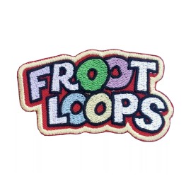 Unbranded Froot Loops Embroidered Iron On Patch Iron on Applique