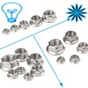 M8 x 1.25mm Serrated Flange Hex Lock Nuts, Hincell 75pcs
