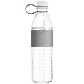 Copco Hydra 20 oz Tritan Water Bottle with Spill Resistant Lid & Non-Slip Sleeve - BPA-Free, Dishwasher Safe, Fits in Cup Holders, Great for Gym, Travel, Office - Durable & Lightweight (Grey)