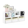 Furinno LUDER Book Shelf, 7-Cube Bookshelf, Bookcase, 9.4 x 19.5