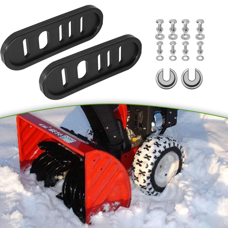 Vkinman 490-241-0010 Snowblower Slide Shoes Skid Shoe with Mounting Hardware