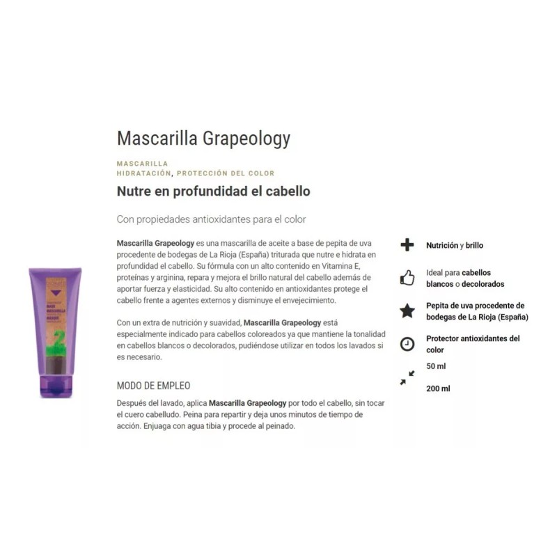 Salerm Kit Grapeology Biokera Salerm Shampooo + Mascarilla + Aceite