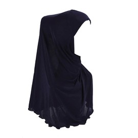 JOIZPAPA Girls Muslim Hijab Solid Color Head Scarf Kids Islamic Arab Scarf Shawls Head Wrap for Girls age 7-12