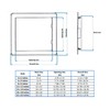 AirTech-UK Access Panel White Plastic Inspection Detachable Door Access Hatch