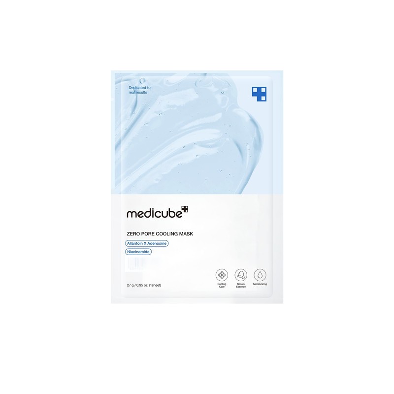 MEDICUBE Zero Pore Cooling Mask, Mascarilla Facial Coreana de Hoja