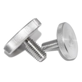 Knurled Screws M8X20 Set Screws DIN 653 A1 Stainless Steel (1.4305) Rust-Proof VA Niro Low Form Set of 2