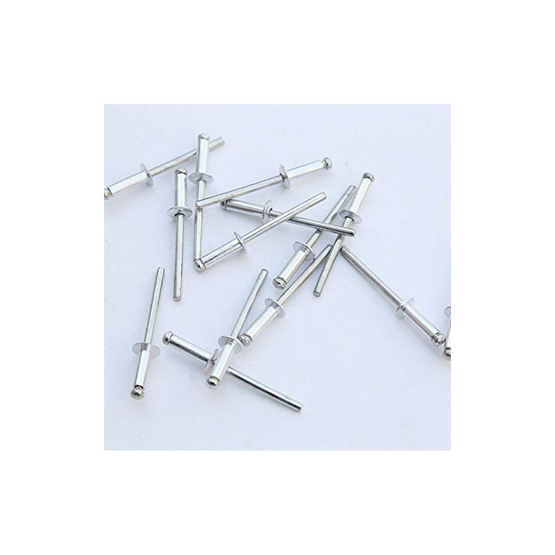 Supertool HA0892F Rivets Aluminium Pop Rivets Large Flange, Open-End Dome