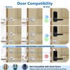 VOLIBeL Smart Door Handle with Lock, Upgraded Keypad Fingerprint Door