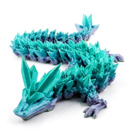 TaimeiMao 3D Print Dragon, Movable 3D Printed Dragon, Crystal Dragon, Dragon Toy, Year of the Dragon Decorations, Adult Children Gifts Toy, Random Colour