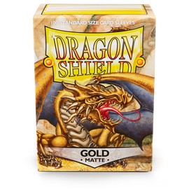 Arcane Tinman ART11006 Sleeves: Dragon Shield Matte Gold Standard 100pk-Gold, One Size