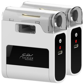 Sichler Beauty Maniküre-Werkzeuge: 2er set Elektrischer 2in1-Akku-Nagelknipser & -polierer für Erwachsene (Maniküre-Poliermaschinen, tragbare Automatische Nagelknipser)