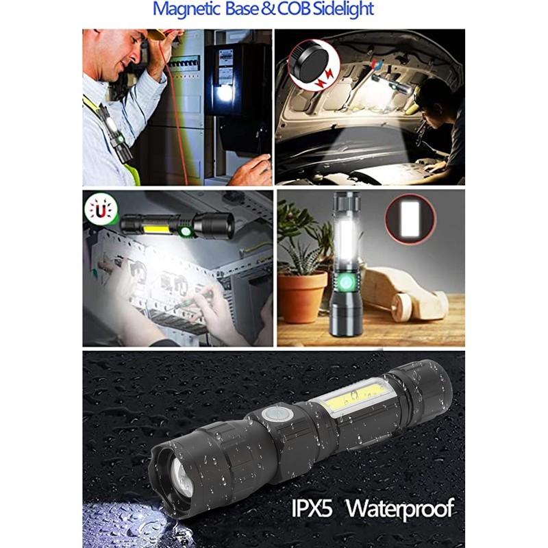 Rechargeable UV Light 7 Modes USB Charging Lightweight Waterproof Pocket