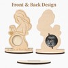Baby Ultrasound Photo Frame for Pregnancy Keepsake - Wooden Sonogram