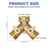 Unbranded 3/4" Solid Brass Double Two Way Tap Connector Adaptor