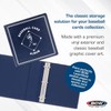 BCW Supplies 3" Baseball Album - Blue | Durable Binder