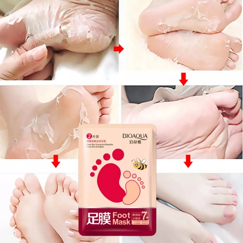 Veraly 5 Pieza Mascarilla Exfoliante Pies Callos Sequedad Suaviza