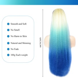 Braids Extensions Synthetic Hair for Braiding Hair for Braiding Hair Strands Synthetic Hair Braids Hair Braids Extensions Synthetic Hair for Braiding for Girls and Women with 2 Hair Pins