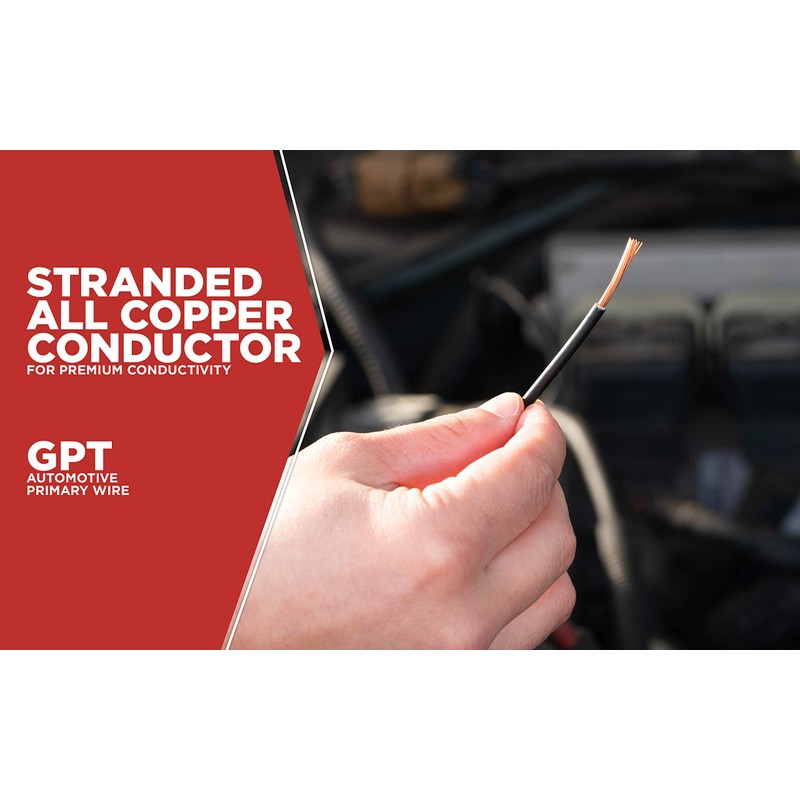 Road Power Automotive Copper Wire; 11'; Black, 55671333