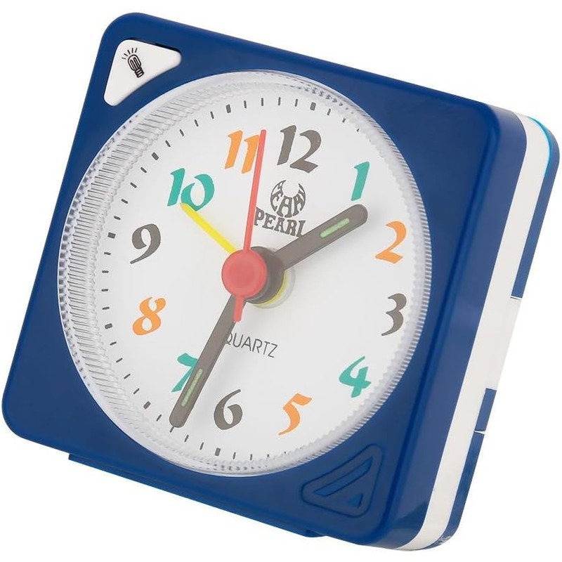 Reloj Despertador Analógico Pequeño Azul Fdit