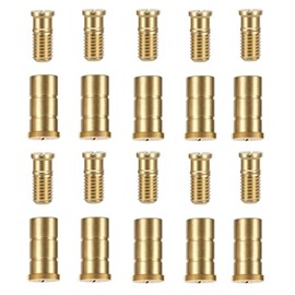 WaterWarden Safety Pool Cover Brass Anchors for Concrete Deck, (10 Pack), Pop Up Cover Anchors, Head Screw Bolts for Inground Pool Installation, Heavy Duty