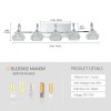 29" Nickel Finish Vintage Crystal Vanity Light - Elegant 5-Light