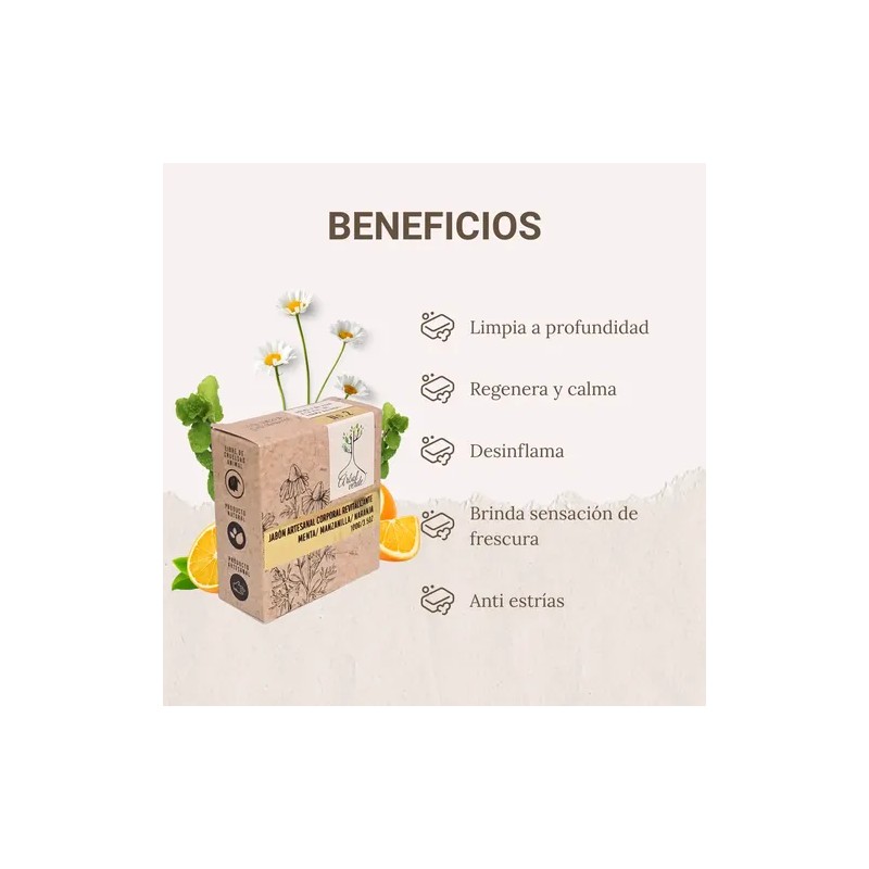 3 Pack Jabón Artesanal Corporal Cuidado Natural Vegano 100 G