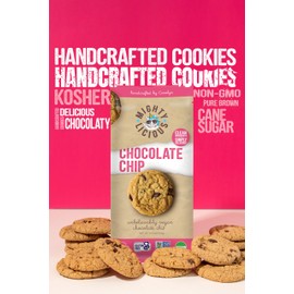 MIGHTYLICIOUS Handcrafted Vegan Chocolate Chip Cookies – Gluten-Free, Dairy-Free, Egg-Free, Non-GMO, Kosher, Preservative-Free – Snack Option for a Guilt-Free Treat - 6.5 Oz (3 Pack)