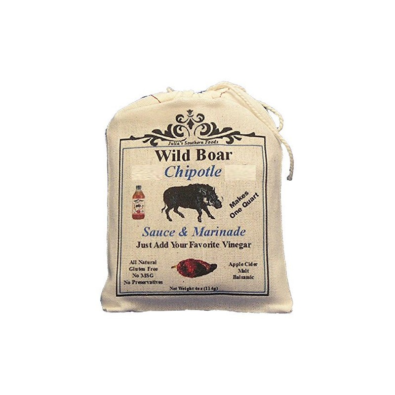 Julia's Wild Boar Chipotle Sauce and Marinade Mix - Makes