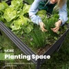 KING BIRD Large Raised Garden Bed with Legs Galvanized Elevated