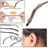 AZFVBQL 34PCS Eyeglasses Retainers Silicone Glasses Temple Holders Anti-slip Protectors