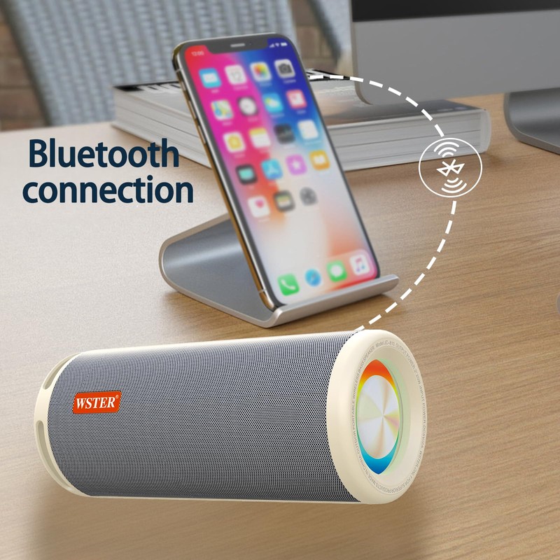 WSTER WS-810 Bluetooth Speaker with HD Sound, Portable Wireless, Output