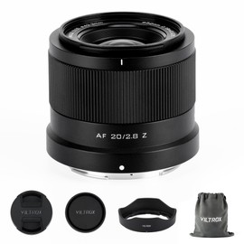 VILTROX 20mm F2.8 f/2.8 AF Lens for Nikon Z Mount, Wide-Angle Full-Frame Auto Focus Lens Compatible with Nikon- Z Mount Mirrorless Cameras Z8 Z9 Z6 Z7 Z6 II Z7II Z5 Z5II ZFC Z30